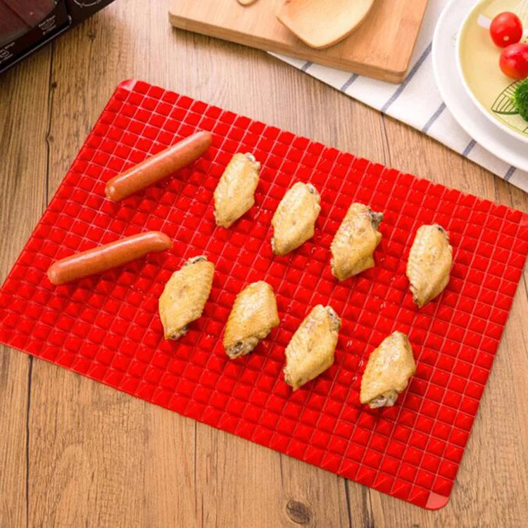 Silicone Bbq Pizza Mat Pyramid Microwave Oven Baking