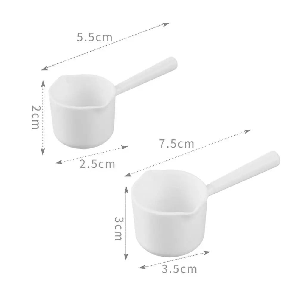 2pcs Durable Measuring Spoon Transparent Salt Washing Powder