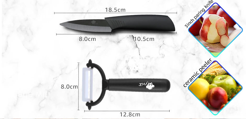 Ceramic Knives Peeler Chef Knife Paring Utility Slicing