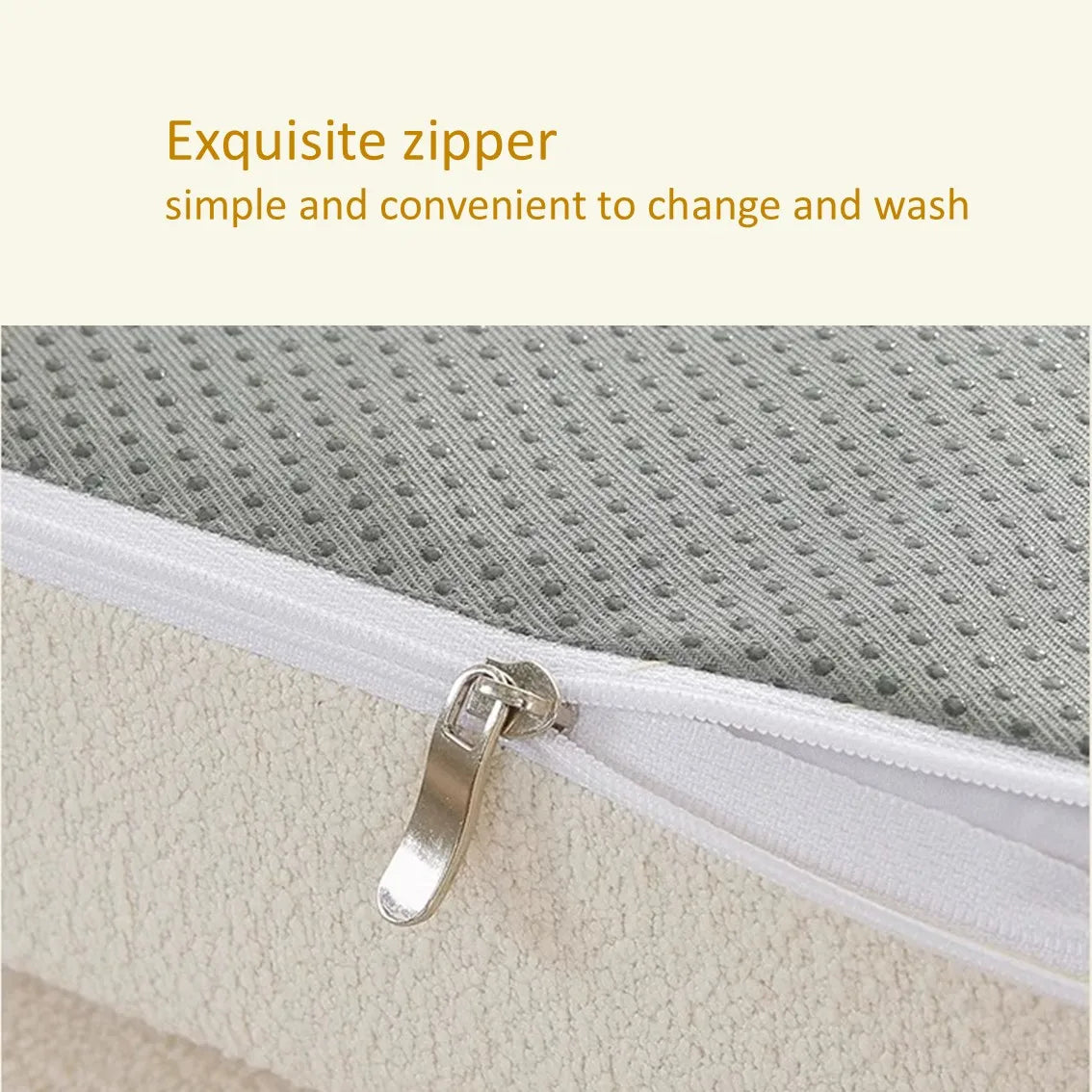 Custom Teddy Waterproof Fabric Sofa Cushion Bay Window