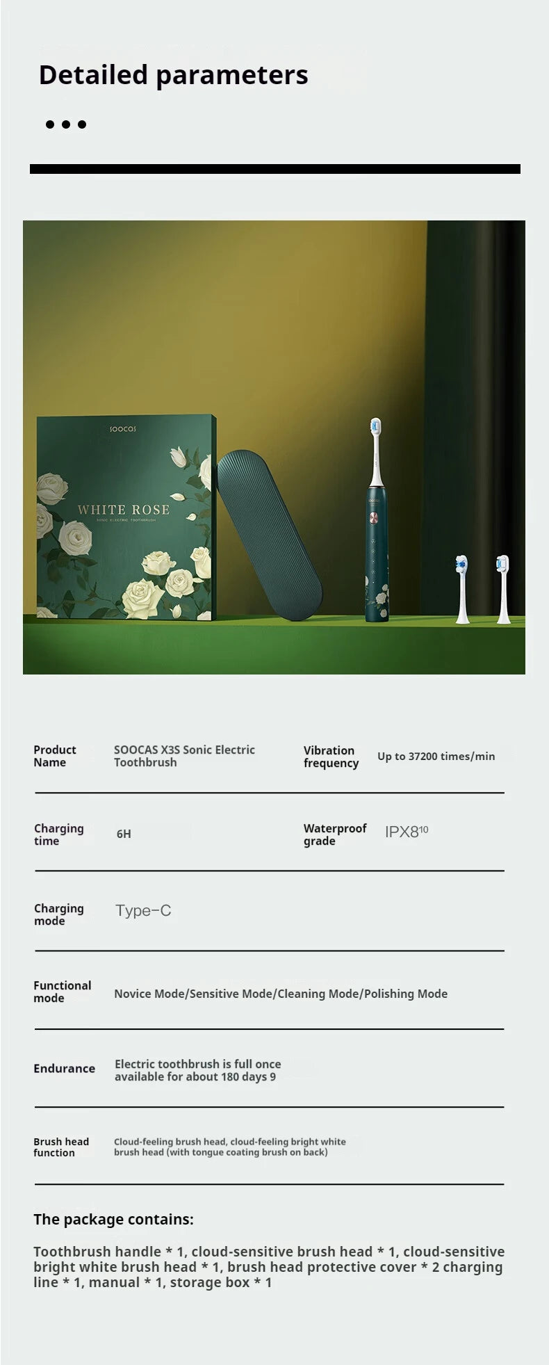 Soocas Van Gogh X3s Adult Smart Electric Toothbrush