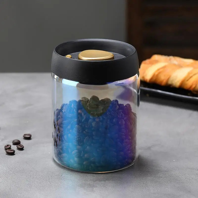 Vacuum Sealed Tank Coffee Bean Glass Sealed Jar