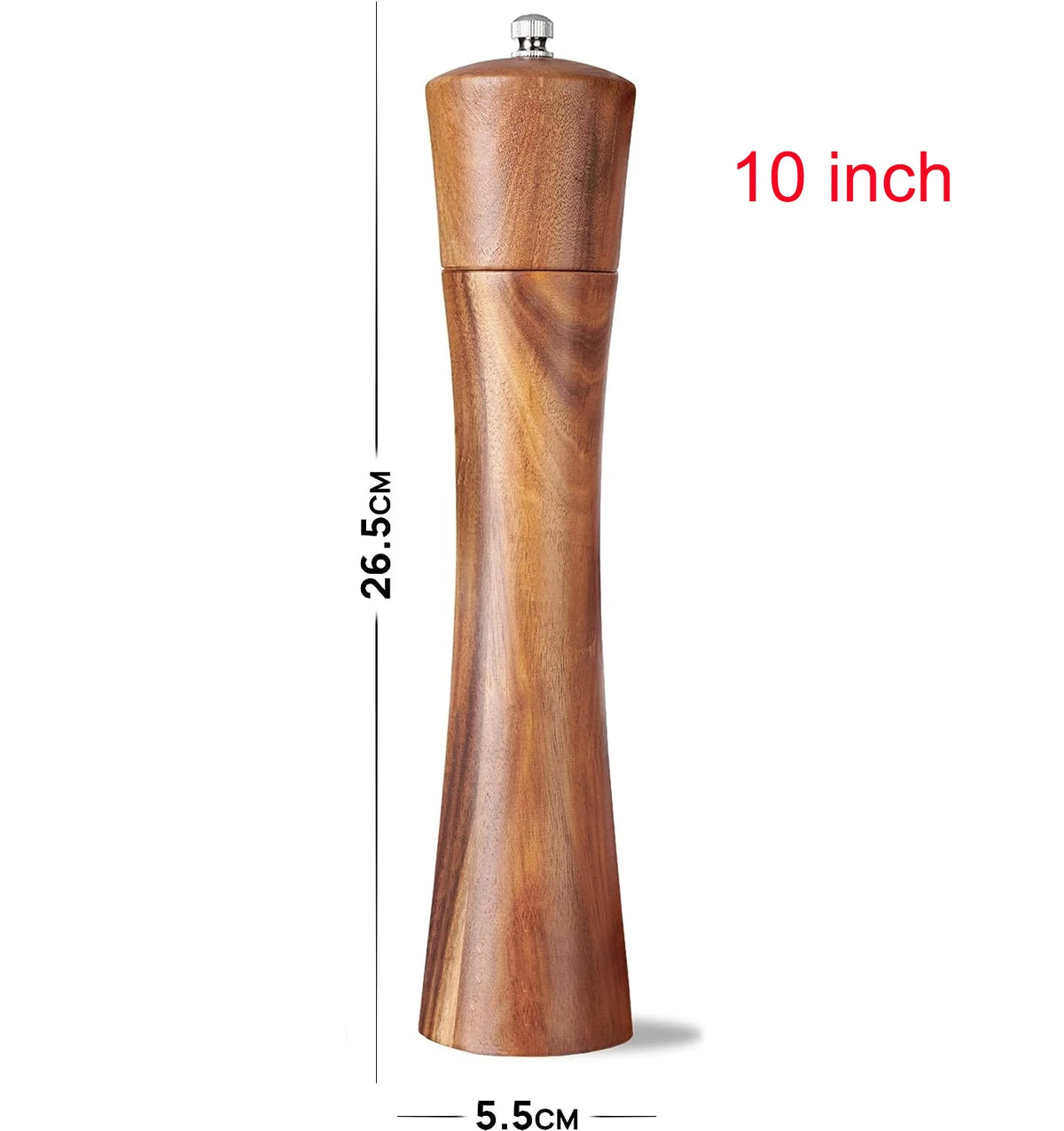Flymuyu Salt Pepper Grinder Acacia Wooden Spice Pepper