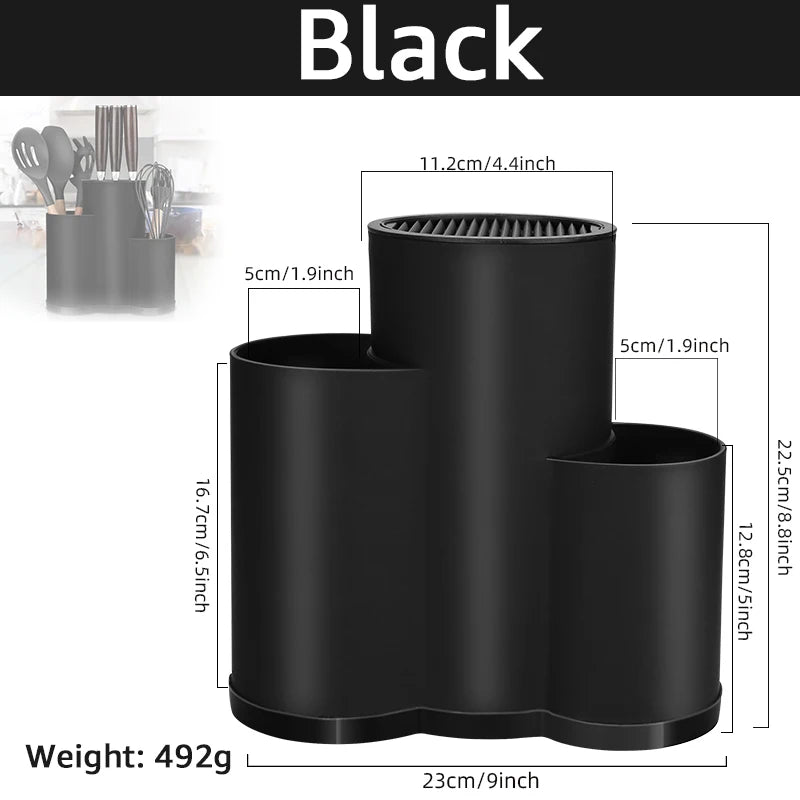 Knife Holder Multi-Function Utensil Stand Knife Block Pp
