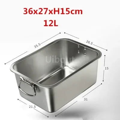 304 Stainless Steel Plate Metal Tray Handle Square