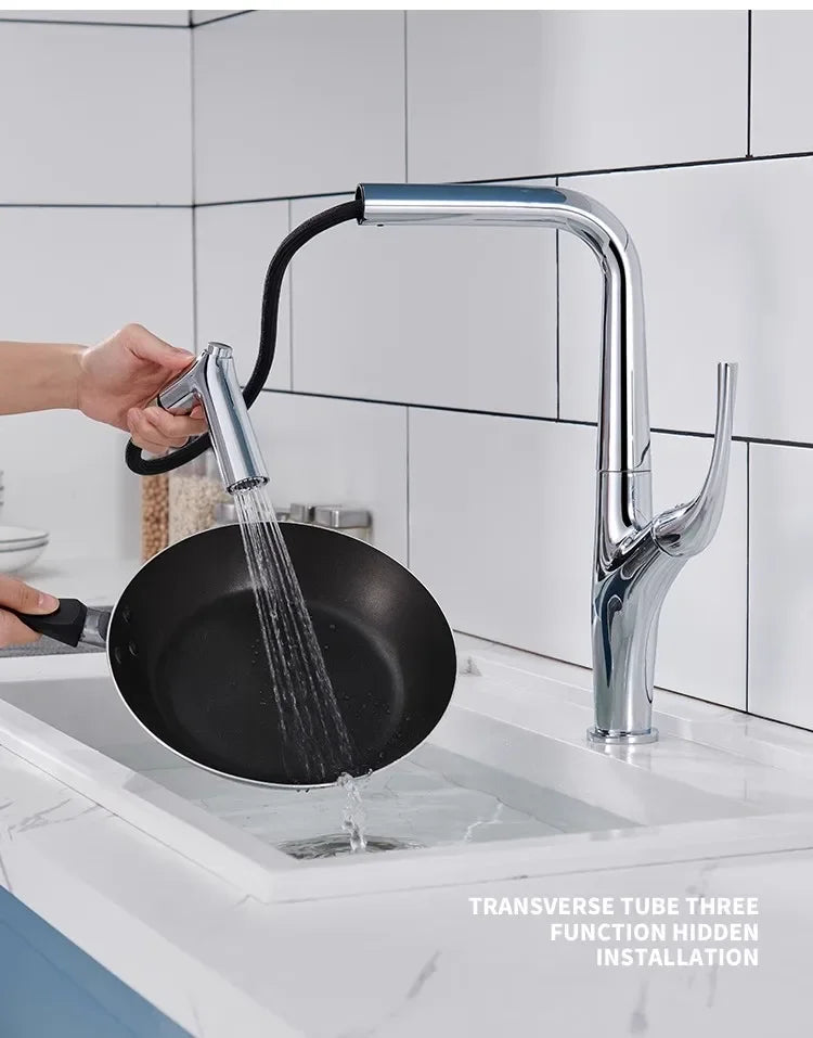 Faucet Pull Out Water Filter Tap Brass Crane