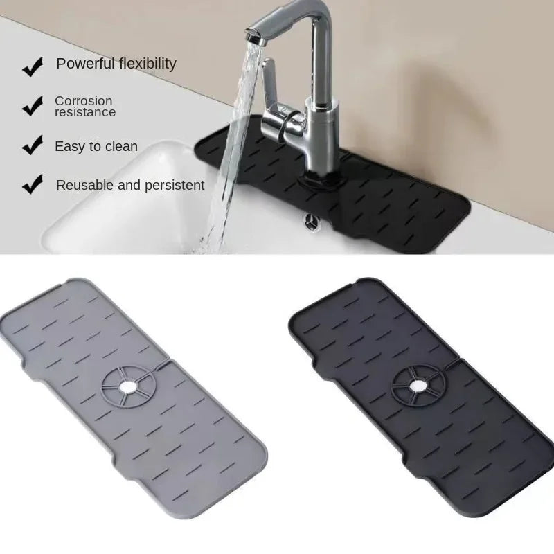 Silicone Mat Gourmet Faucet Accessory Appliance Sponge Rack