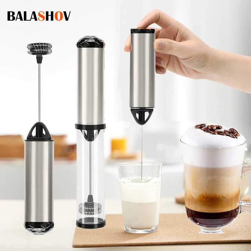 Electric Milk Frother Foam Maker Handheld Coffee Foamer
