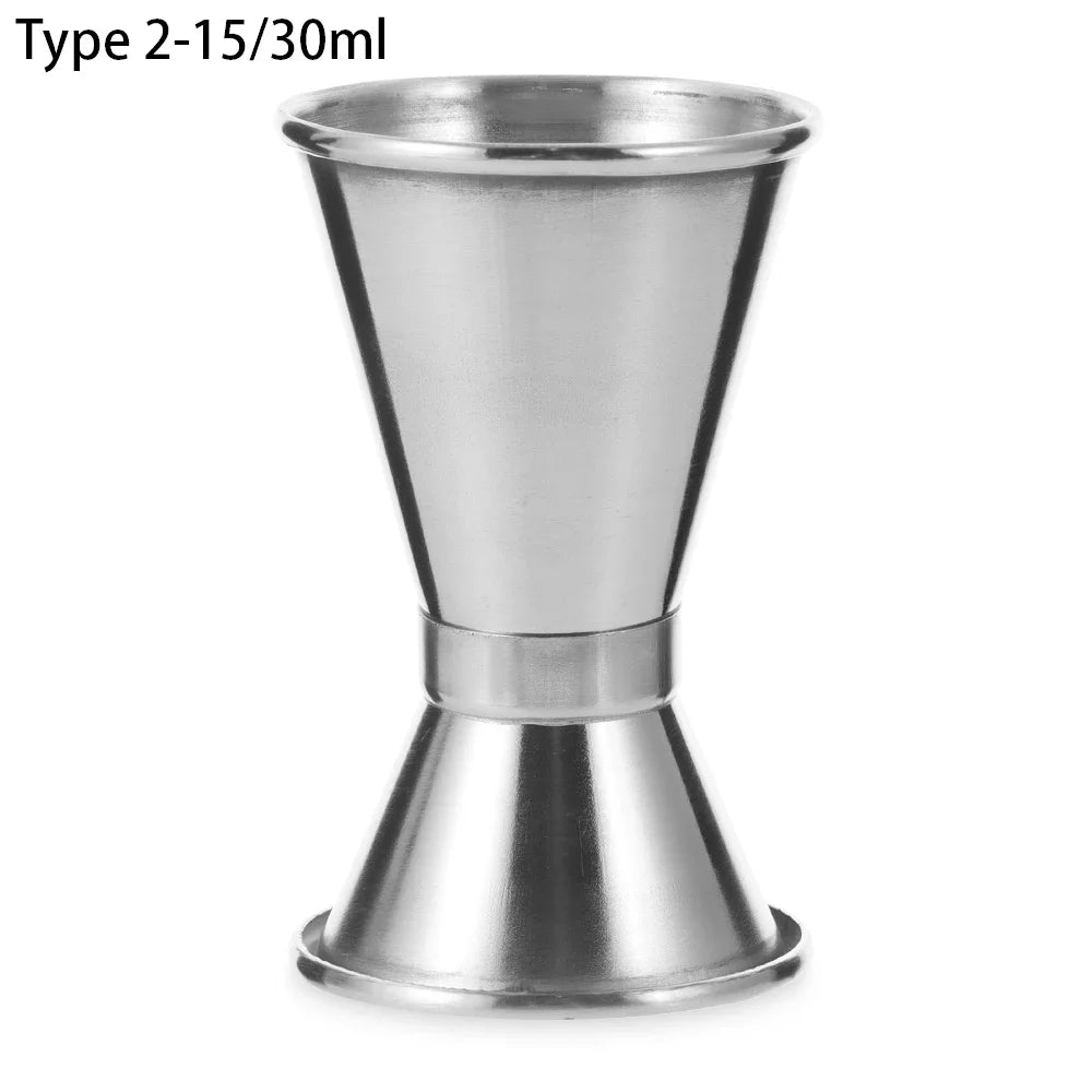 15/30ml Or 25/50ml Stainless Steel Cocktail Shaker Measure