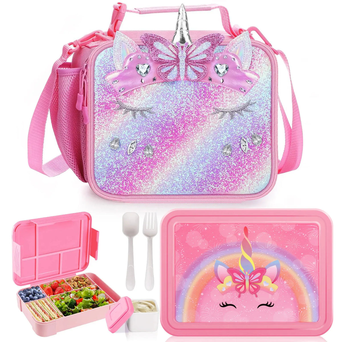 Unicorn Bento Lunch Box Kids Microwave Oven Bento