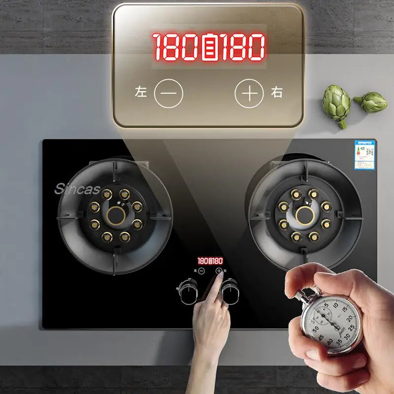 Gas Stoves Dual Stove Embedded Nature Gas/Lpg Timing