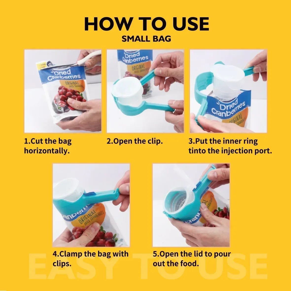 Snack Sealing Clip Fresh Keeping Sealer Clamp Plastic