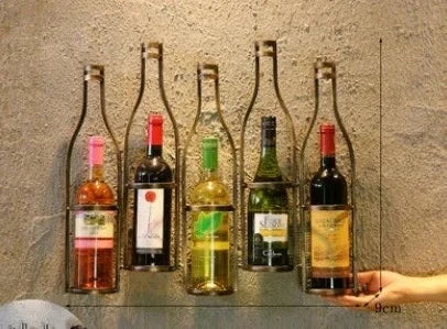 American Industrial Style Iron Hanging Wine Rack Material