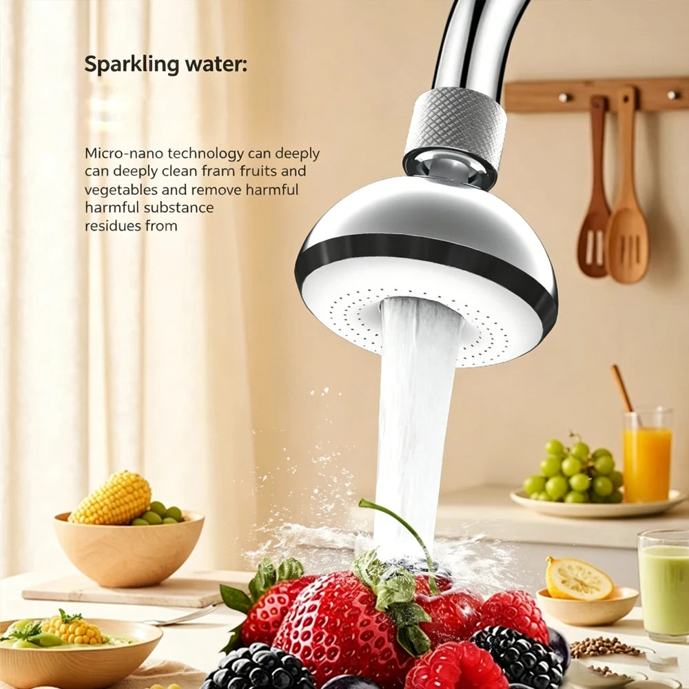 Faucet Adapter Built-In Purification Filter 360 Rotation Faucet