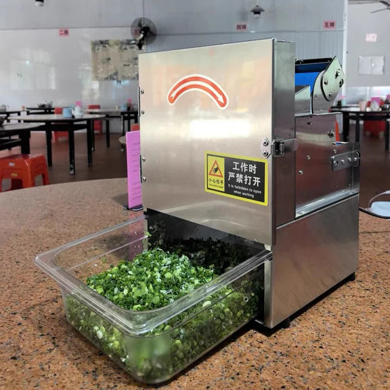 700rpm Commercial Electric Scallion Chopper 150kg/H Vegetable