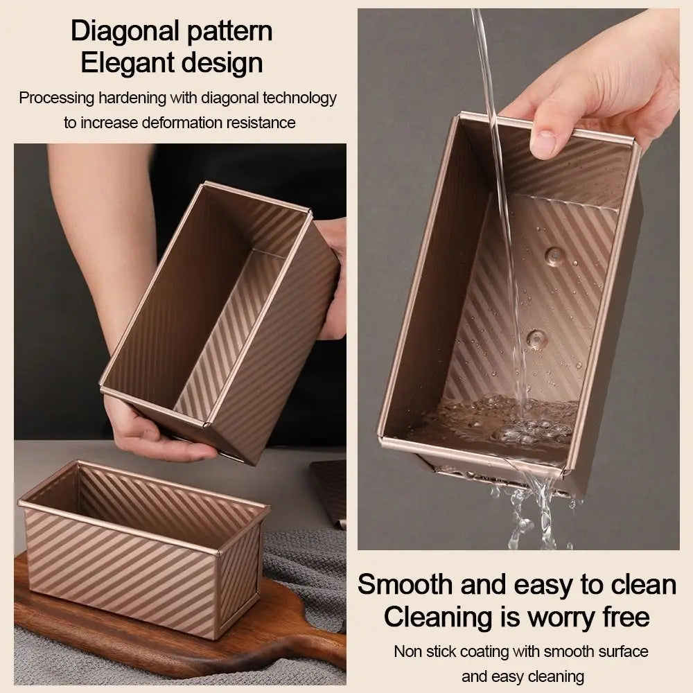 Carbon Steel Loaf Pan Rectangle Shape Cover Bread