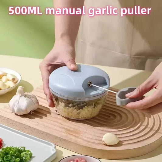 500ml Meat Mincer Garlic Chopper Rotate Garlic Press