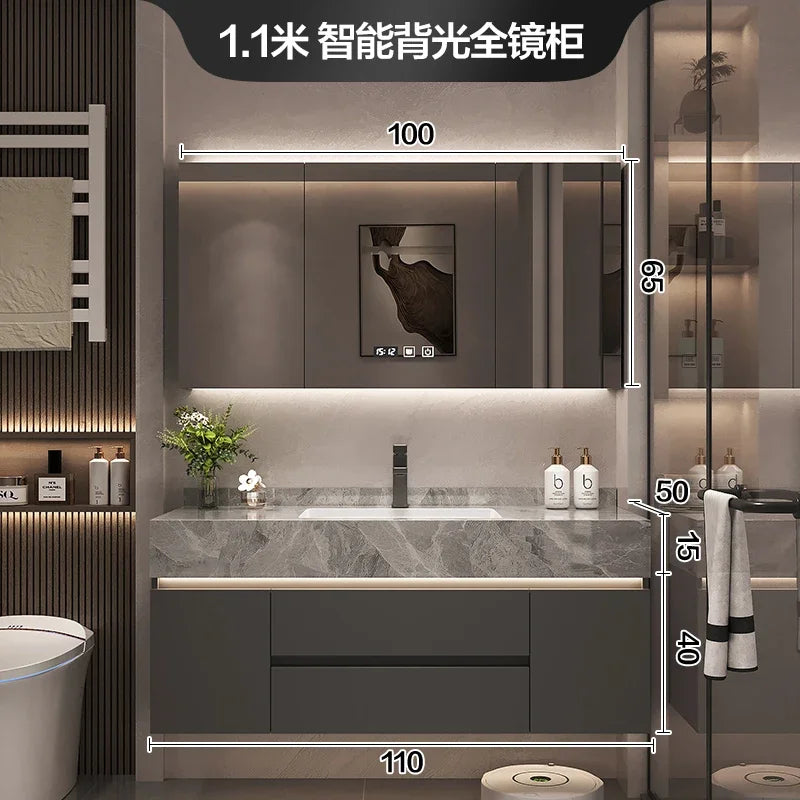 Paper Drawers Bathroom Cabinet Organizer Storage Mirror Toilet