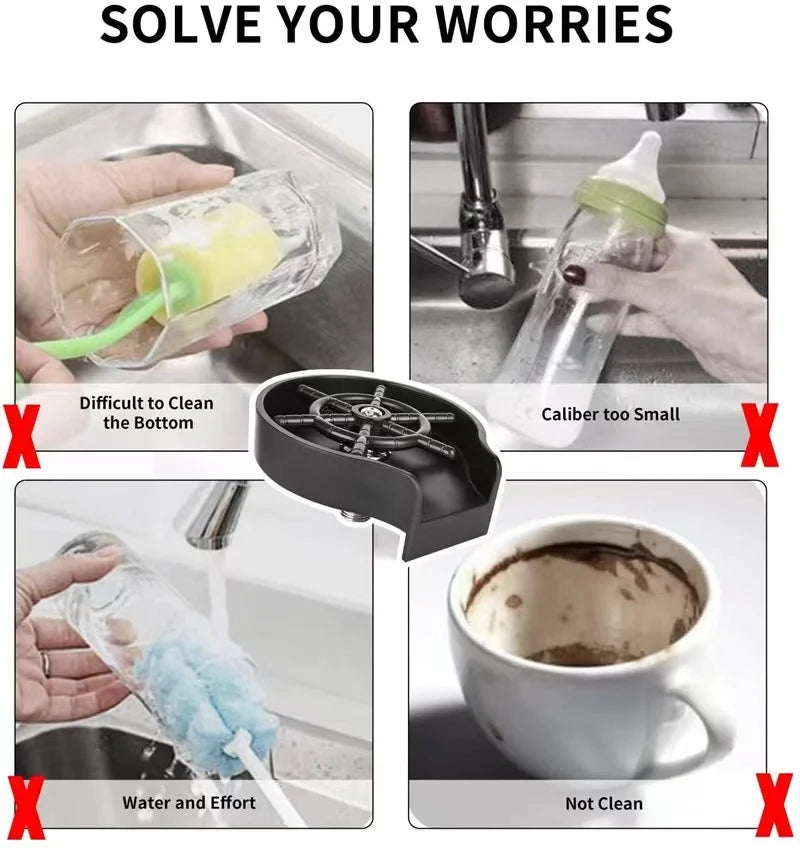 High Pressure Faucet Glass Rinser Automatic Glass Cup