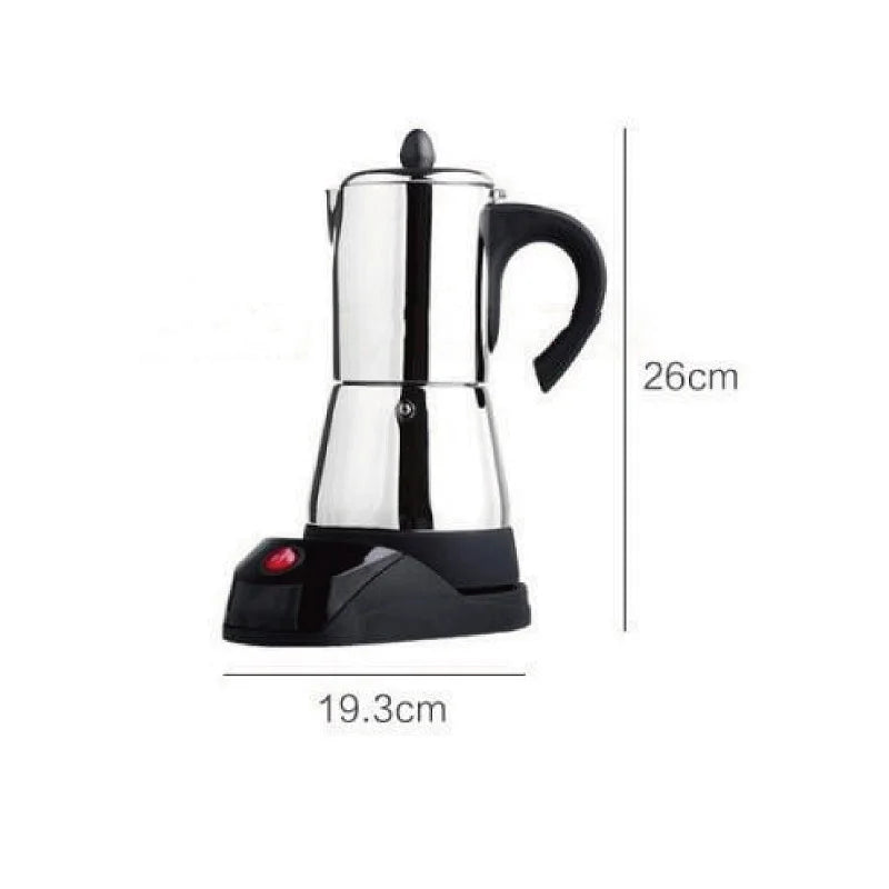 150ml/300ml Electric Coffee Maker Cups 3/6cups Stainless Steel