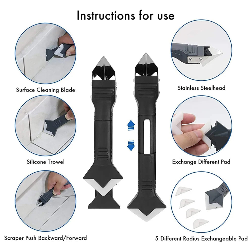 Silicone Scraper Sealant Smooth Remover In Floor Caulk