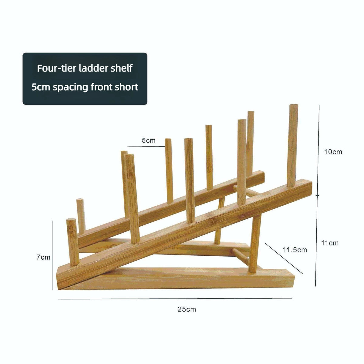 Diy Locker Bamboo Drain Rack Wooden Plate Rack