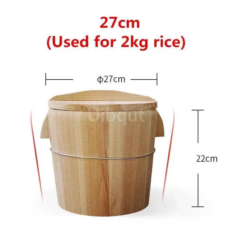 Bamboo Steamer Steamed Rice Wooden Barrel Rice Steamer
