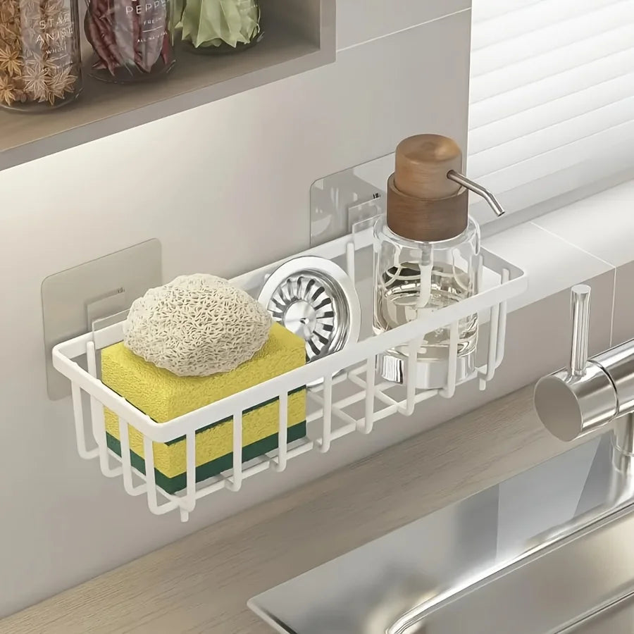 Easy-To-Install Sink Organizer No Drilling Required Multipurpose