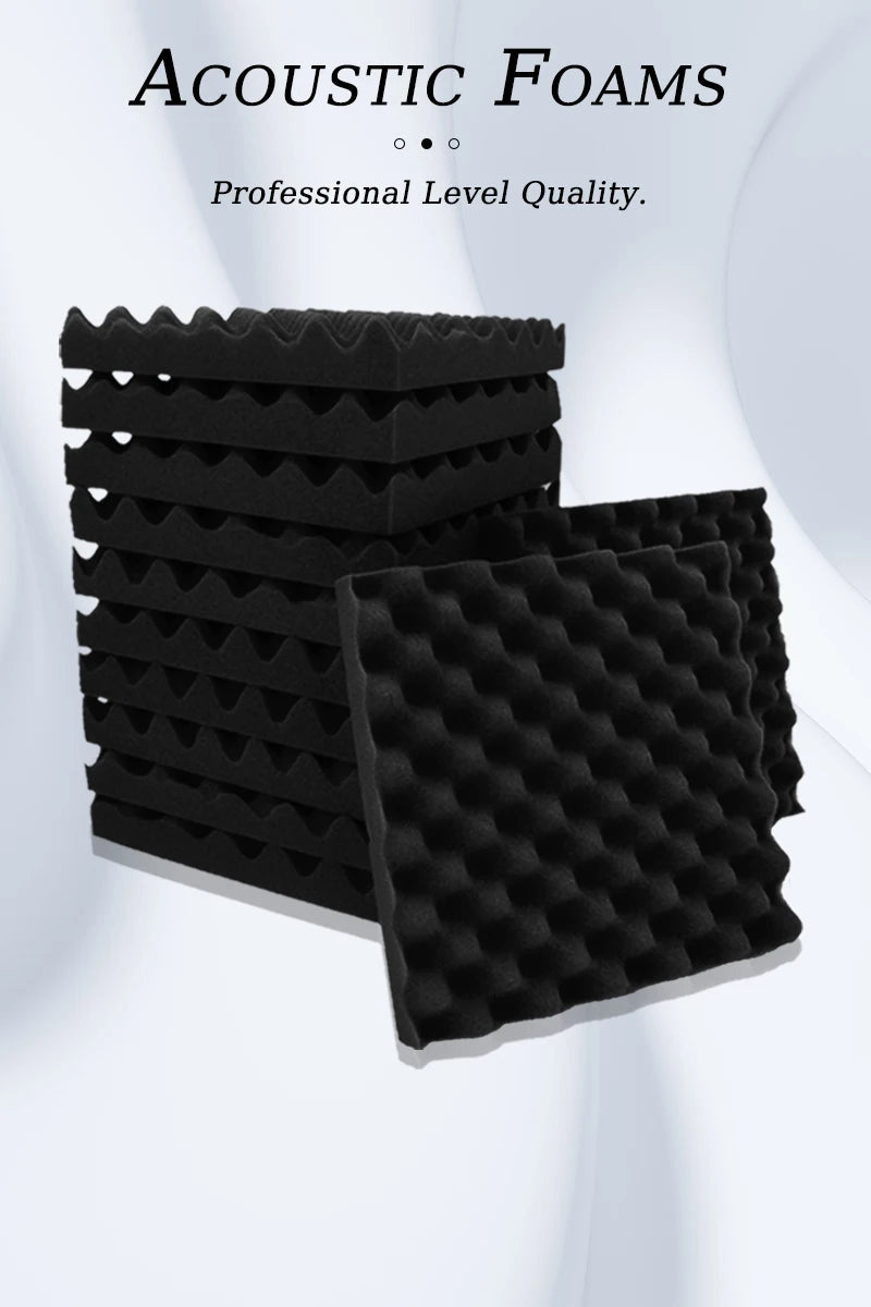 Sound Absorbing Foam Panel 6/12/24/48 Acoustic Foam Studio