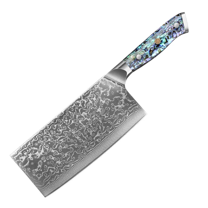 1-7 Chef Knife Super Sharp Japanese Damascus Steel