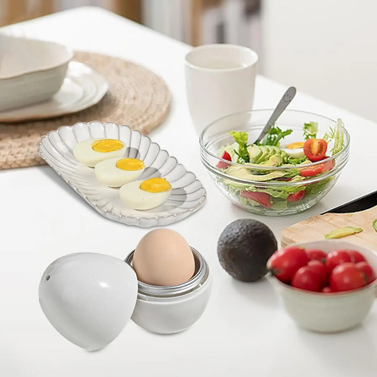 Microwave Eggs Steamer Boiler Cooker 1/4 Eggs Capacity