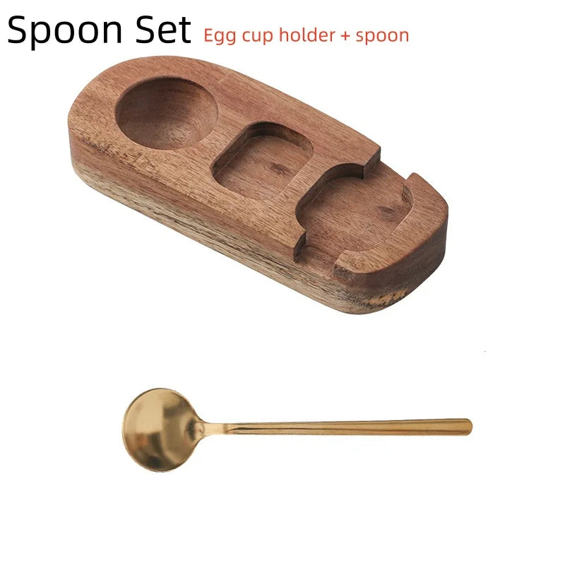 Wooden Egg Cups Soft Boiled Eggs Egg Stand