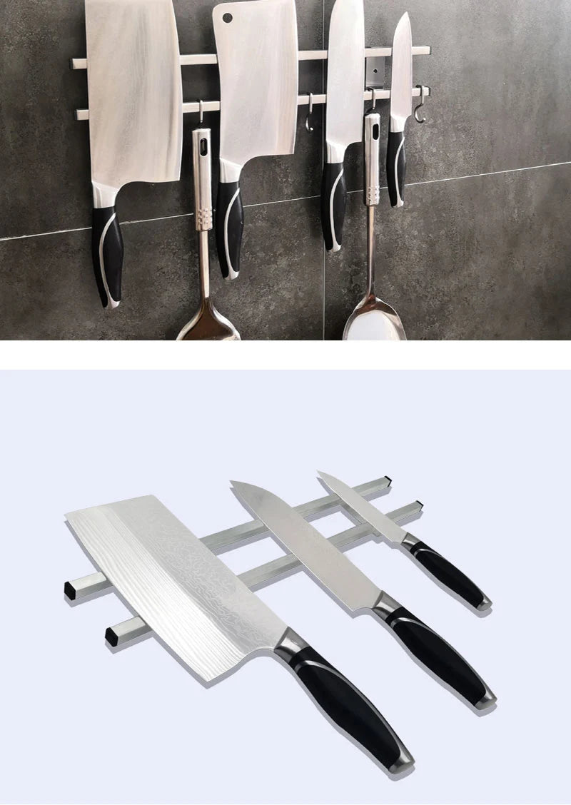 Self Adhesive Power Magnetic Knife Holder Wall Mount