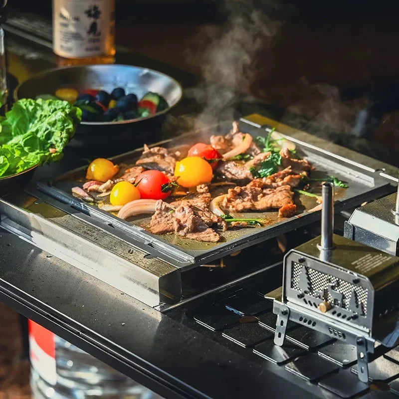 Outdoor Camping Baking Tray Barbecue Grill Tray Gs450