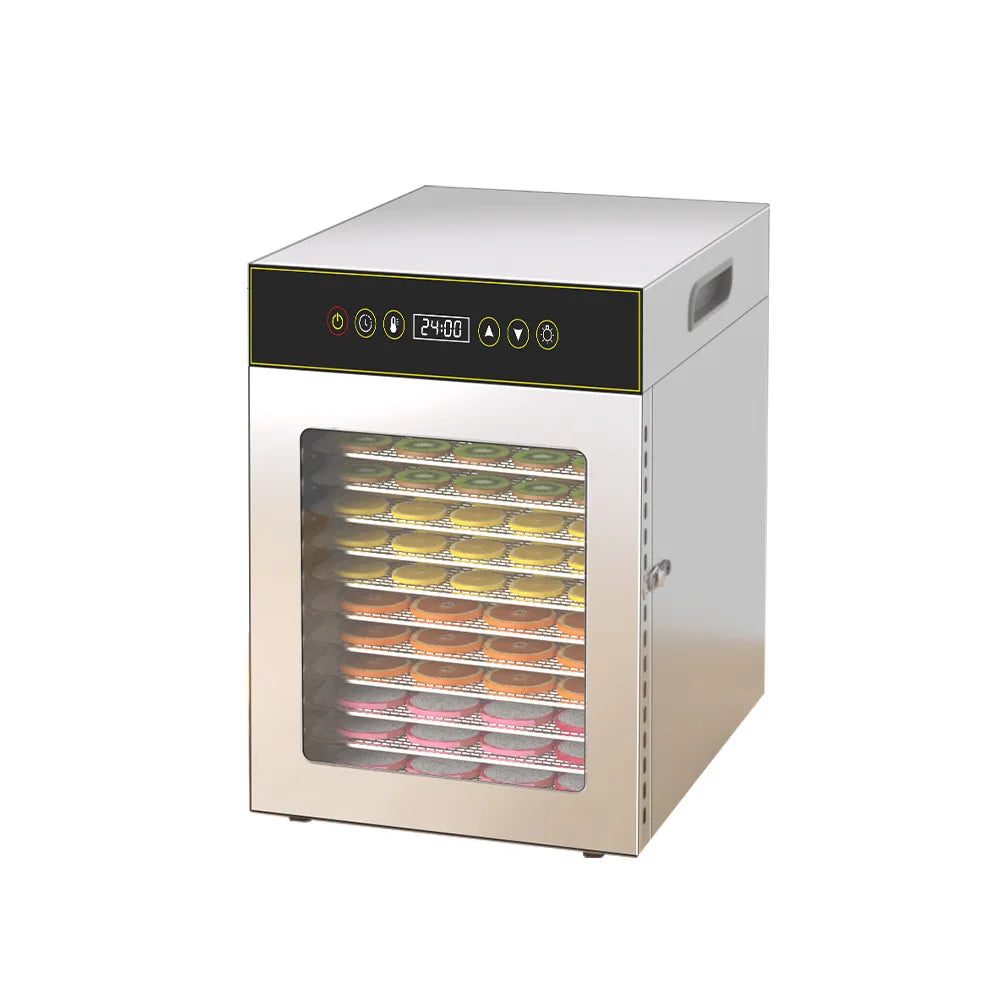 12-Tier Commercial & Food Dehydrator 750w Stainless Steel