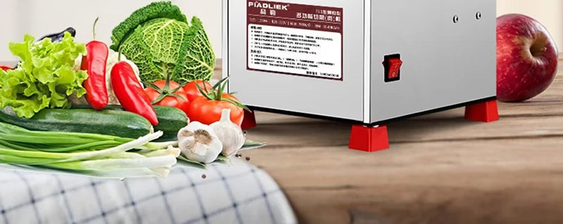 750 Rpm Electric Commercial Vegetable Cutter Mincing Baozi