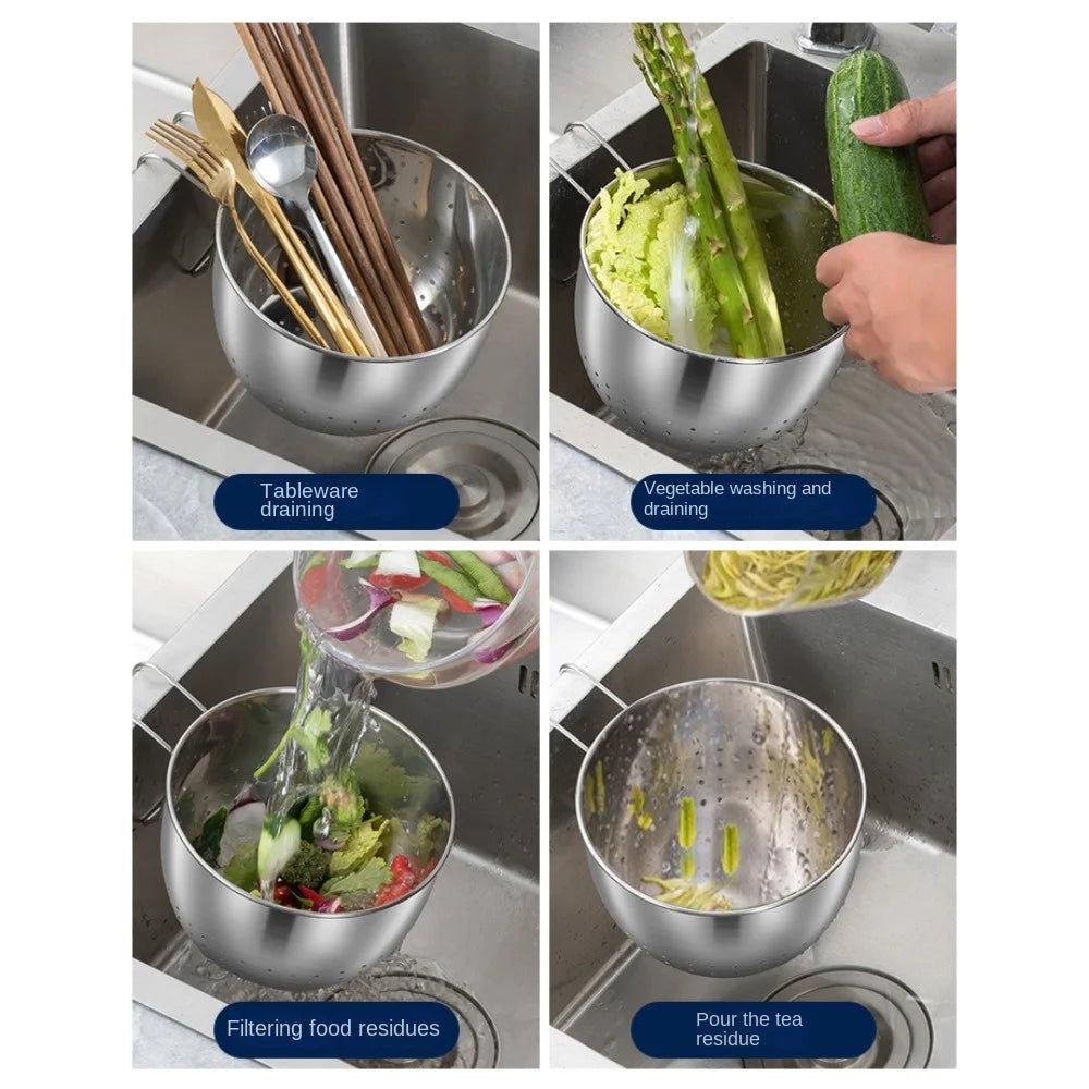 Helper Sink Drain Basket Hanging Type Storage Drying