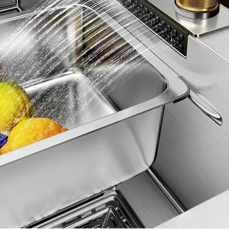 Nano 304 Stainless Steel Sink Waterfall Large Slot