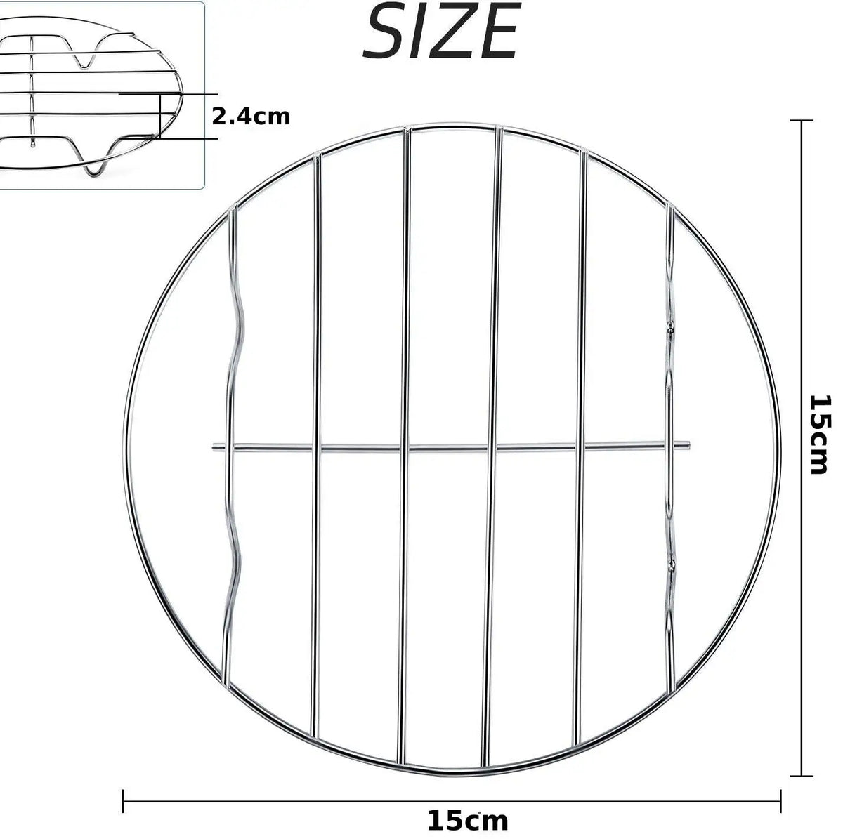 6/7/8 Inch Round Cooling Rack Stainless Steel Cooking