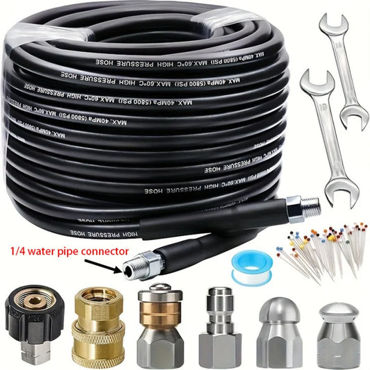 Sewer Jetter Kit 100 Ft Pressure Washer Drain