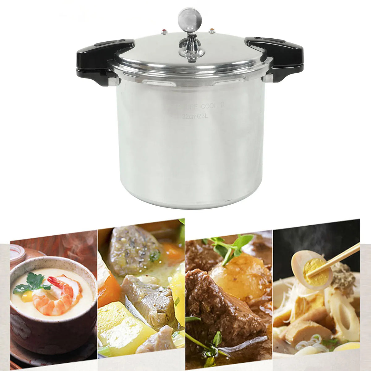 23l Pressure Cooker Aluminum Alloy Pressure Cooker Gauge