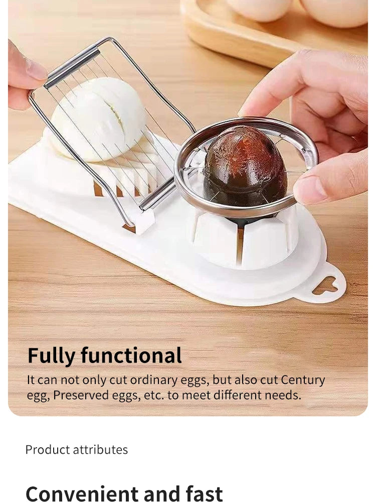 Egg Slicers Stainless Steel Slicer Fancy Splitter Egg