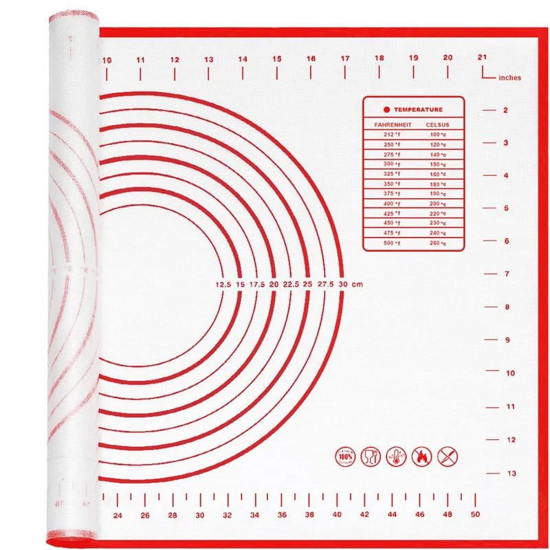 Lmetjma Silicone Pastry Mat Extra Thick Non Stick