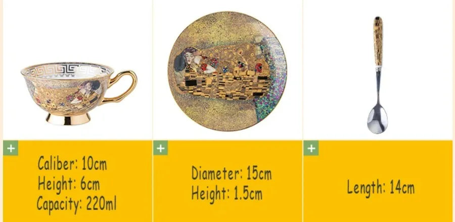 Egyptian Couple Coffee Cup European Bone China Coffee