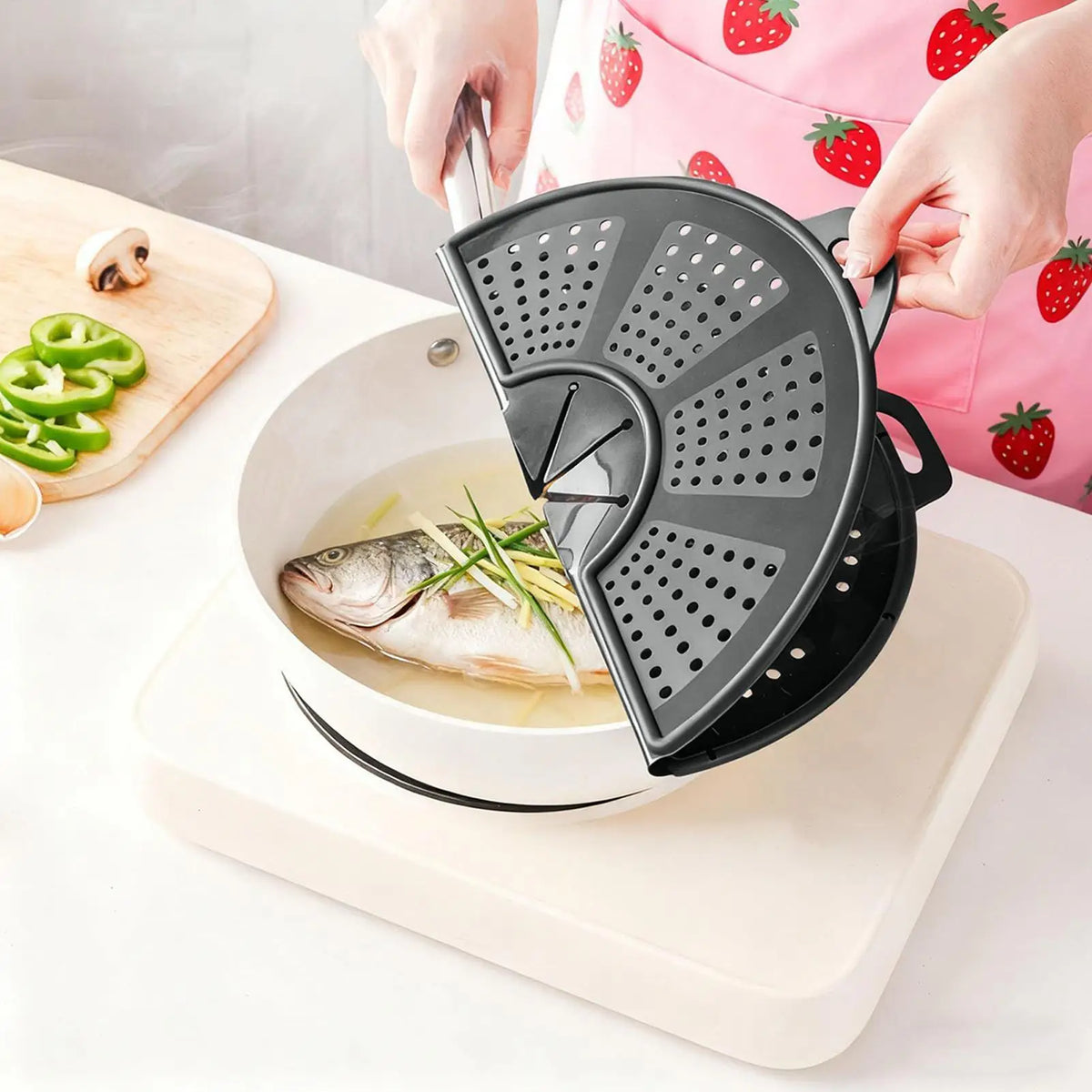 Silicone Splatter Guard Frying Pan Splash Shield Cover