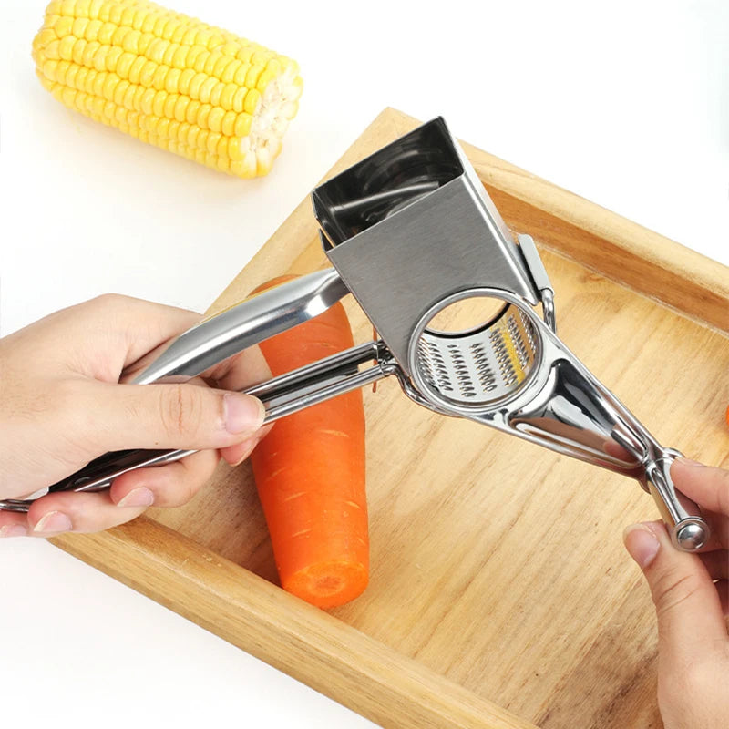 Holaroom Stainless Steel Cheese Slicer Shredder Drums Blades