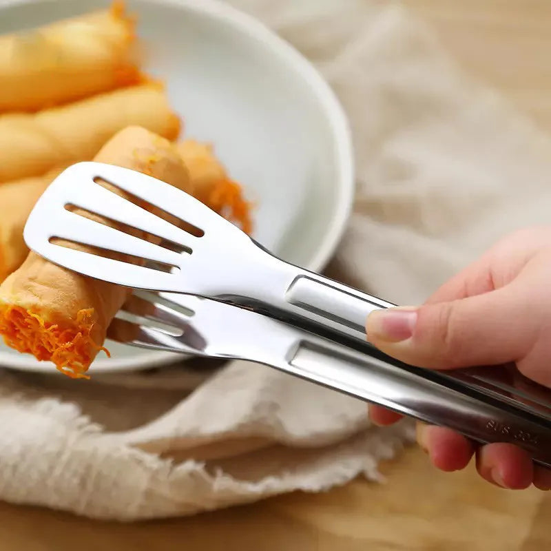 Stainless Steel Food Tongs Barbecue Tongs Meat Salad