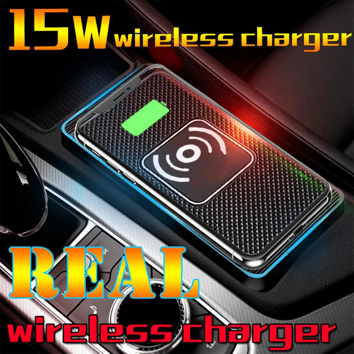 Car Wireless Charging Pad 15w Wireless Auto Phone