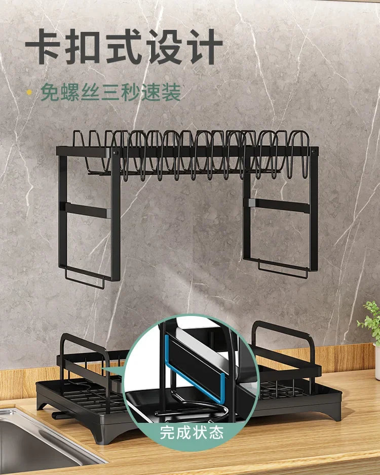 Dish Storage Rack Shelf Dish Chopsticks Storage Rack