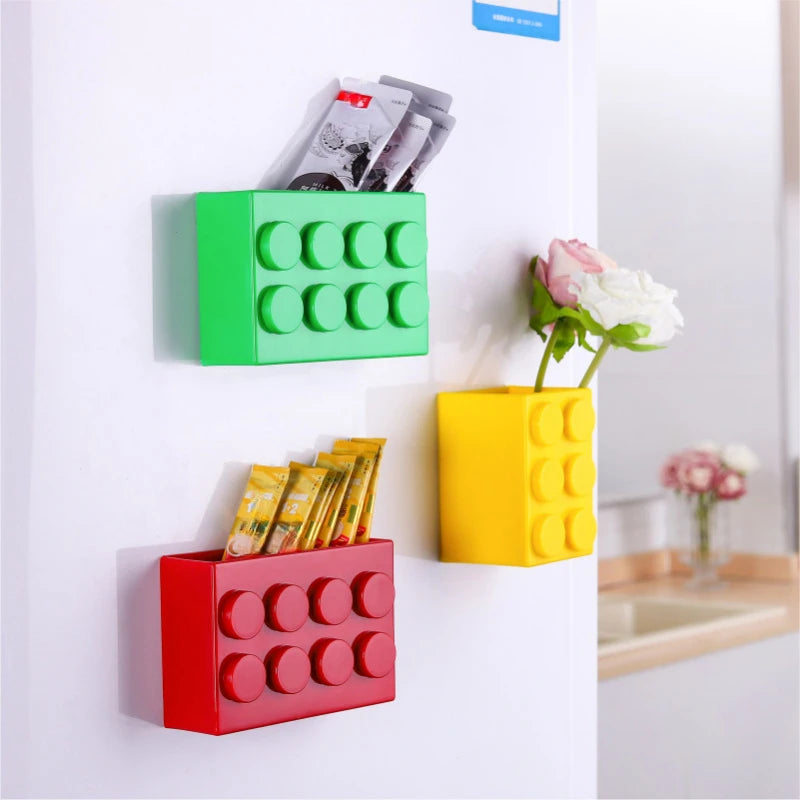 Large Magnetic Fridge Organizer - Plastic Magnetic Storage